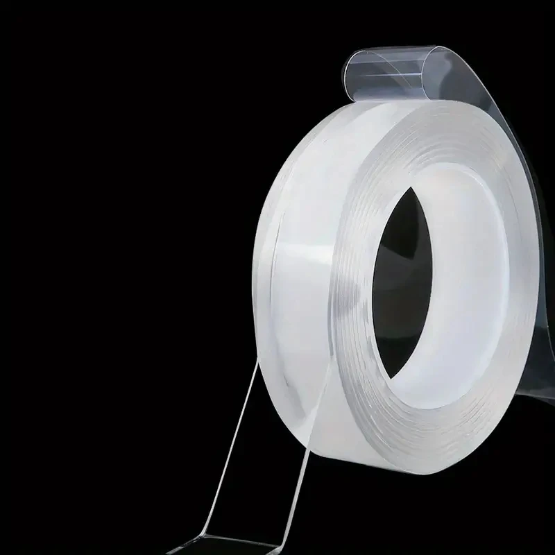 Clear Double Sided Nano Tape Bubble Kit Die Cut Washable Gel Grip Tape with Acrylic Sticky Adhesive Made of Polyester