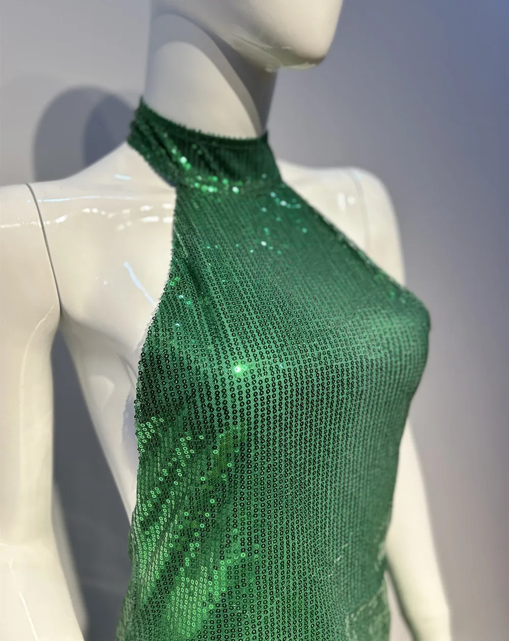 Satin & Sequin Bodycon Evening Dress for Women, OEM Available