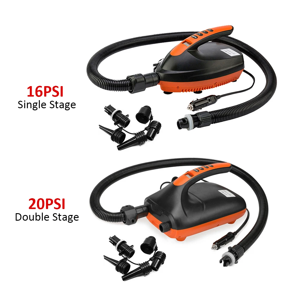 12v Dc Car Connector Dual Stage Electric Air Pump Isup Sup Electric