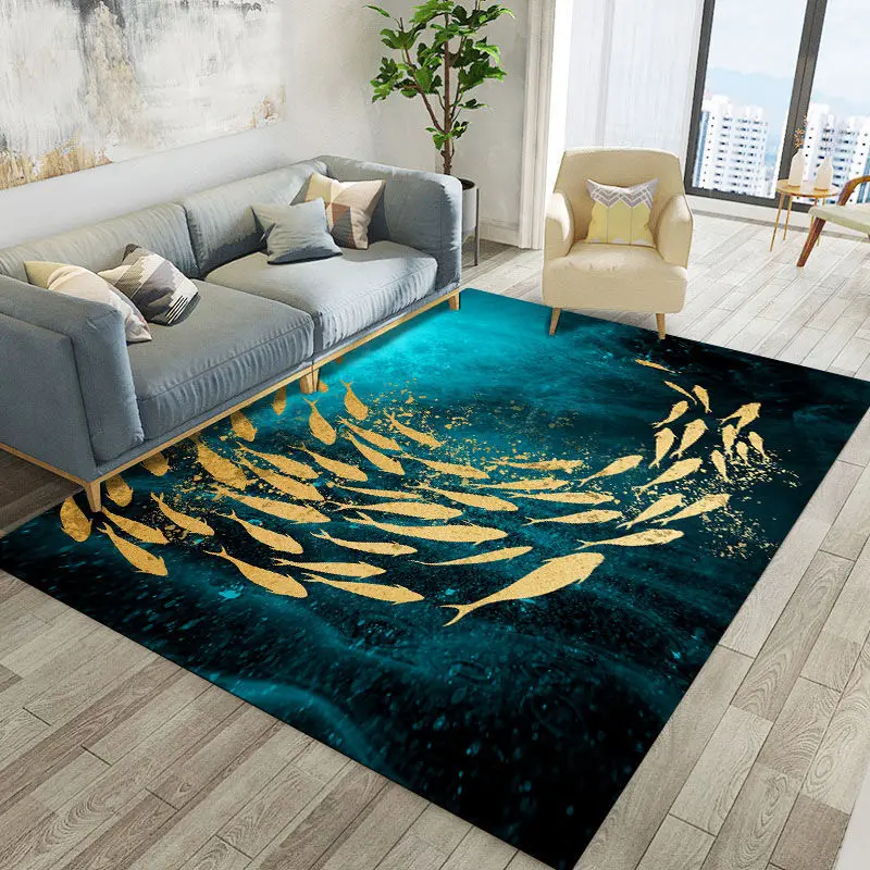 High Quality Royal Floor Fabric Modern Luxury Crystal Velvet Carpet 3D Area Rug Mats for Living Room Gray Carpet Flooring Tapete