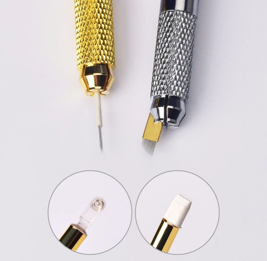 Русалка ручная тату-Ручка 3D микроблейдинг Татуировка держатель иглы Универсальный карандаш для перманентной татуировки бровей Легкая ручка