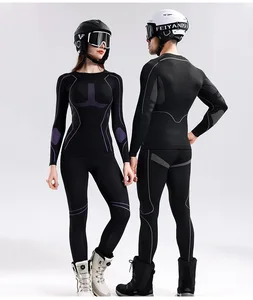 Shapewear Ski OEM Premium Beauty Christmas Custom Winter Clothes for Women Quick Dry Elastic Invisible Jogging Ski Snow Wear