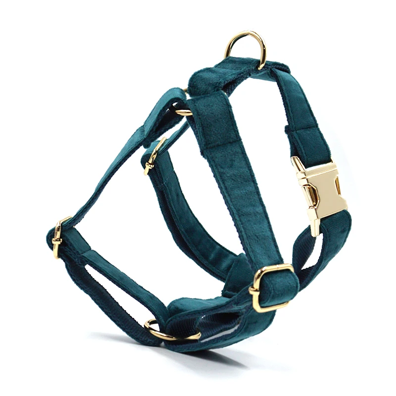 Amazon Emerald Green Dog Harness Wholesale Dog Gem Green Velvet