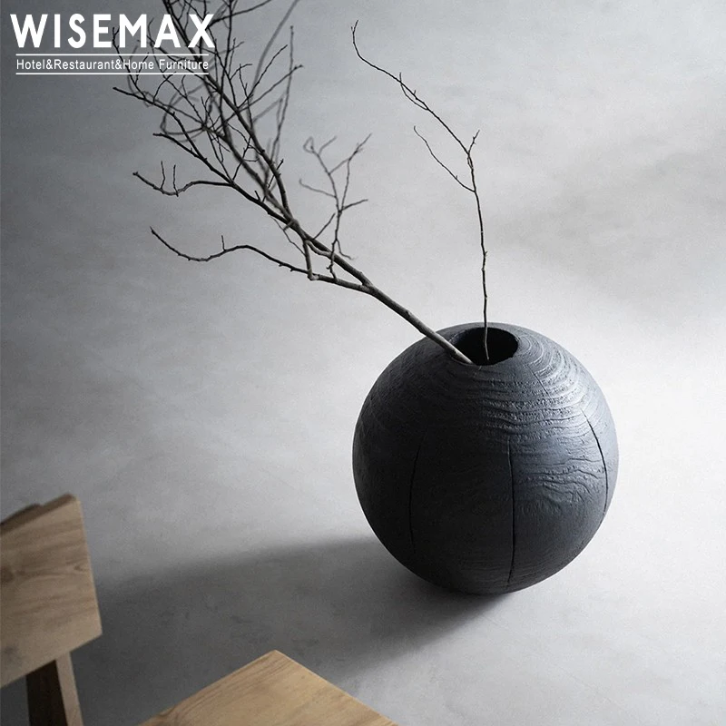 WISEMAX мебель светлая Роскошная домашняя напольная декоративная ваза для цветов ресторана деревянный стол