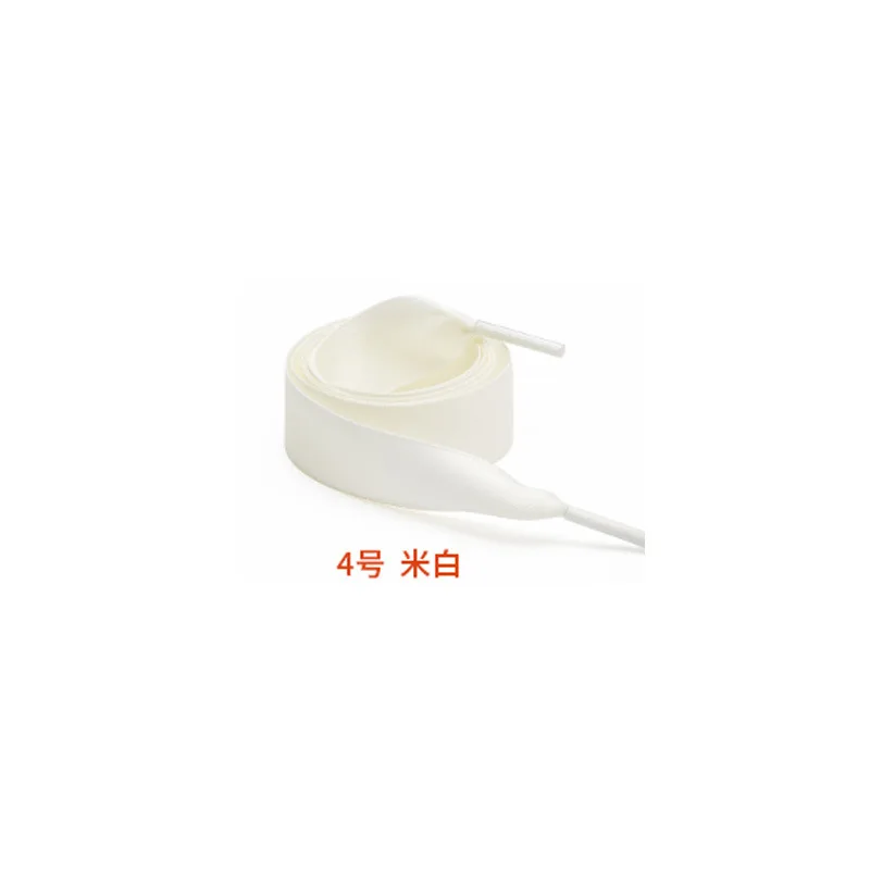 HF Custom Color Polyester Flat Double Side Satin Ribbon Silk Shoelaces