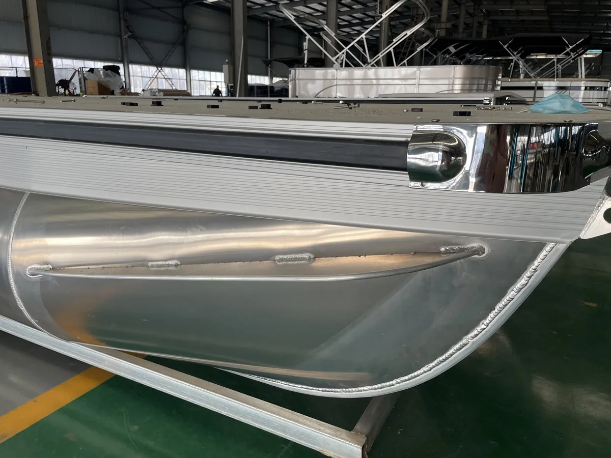 25 Inch Diameter Aluminum Pontoon Tube Logs With Deck Float Tube To