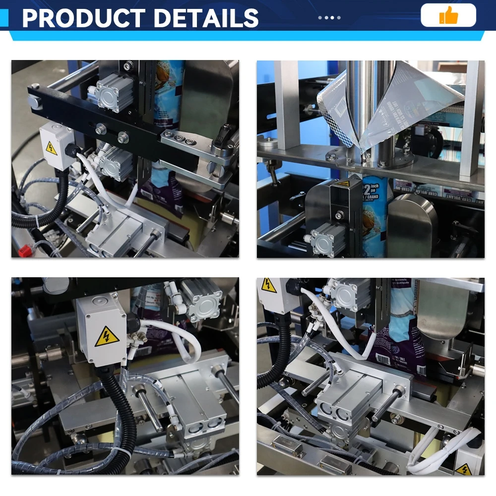 Automatic 2 in 1 Filling Check Weigher Vegetable Plantain Chips Pouch Bag Sealing Bagging Packing Banana Chips Packaging Machine