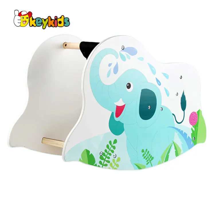 wooden elephant rocking horse