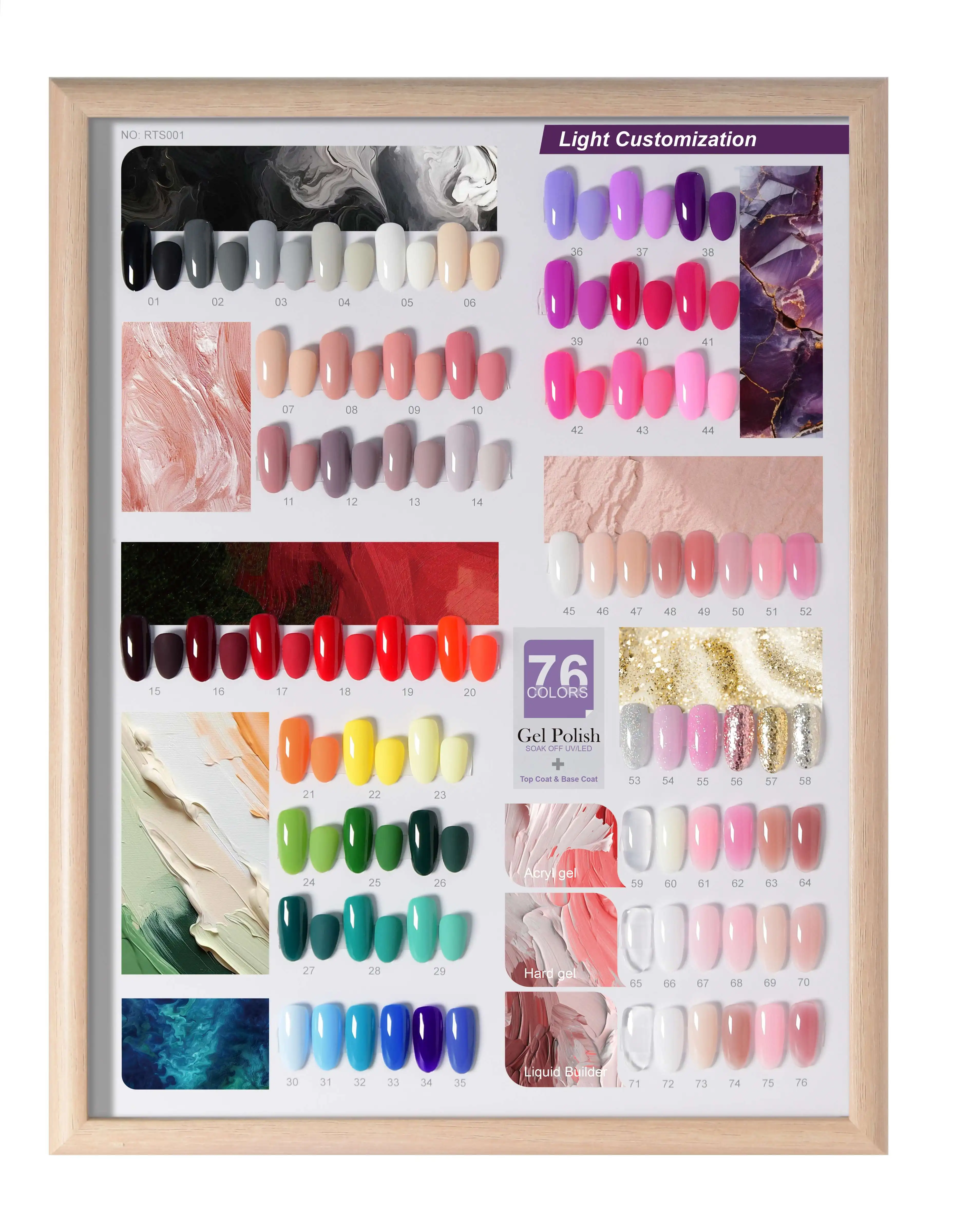 Roniki Custom Brand Led Polish Salon Colorful Polish Gel 3 Step Gel