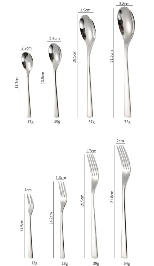 Nova Erao neoksidebla ŝtala tranĉilo -kulero 304 23