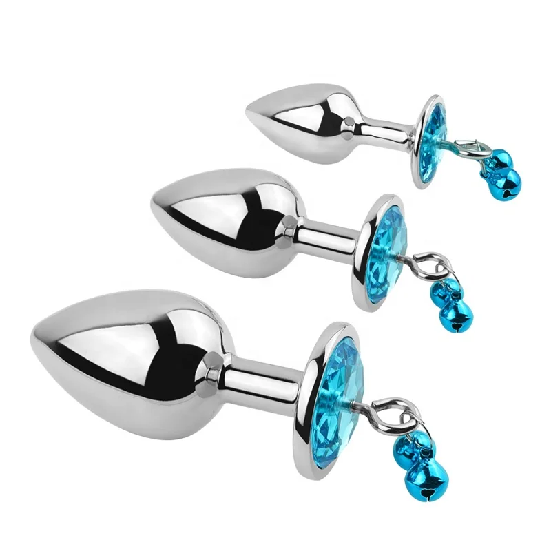 Heart Shape Diamond Anal Plug Set - Metal Jewel & Bell Dilator, Crystal  Jewelry for Anal Use - Sizes S, M, L Available