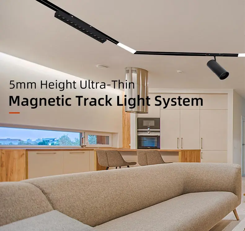 New Style Aluminum Alloy Ultra Thin Track Dc48v Indoor