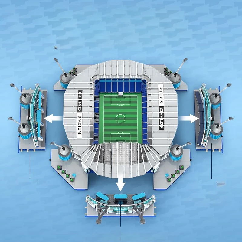 Cada C66022 Mancity Etihad Stadium Model DIY Assembling Architectural Bricks Toys Building Blocks Sets 10284 10272 10299