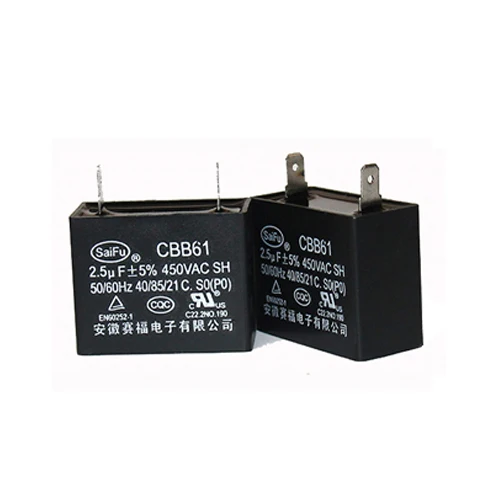 High Quality Ceiling Fan Capacitor Cbb61 2.5uf 450v - Buy Ceiling Fan  Capacitor,Capacitor Cbb61 2.5uf 450v,Ac Ceiling Fan Capacitor Product on  Alibaba.com