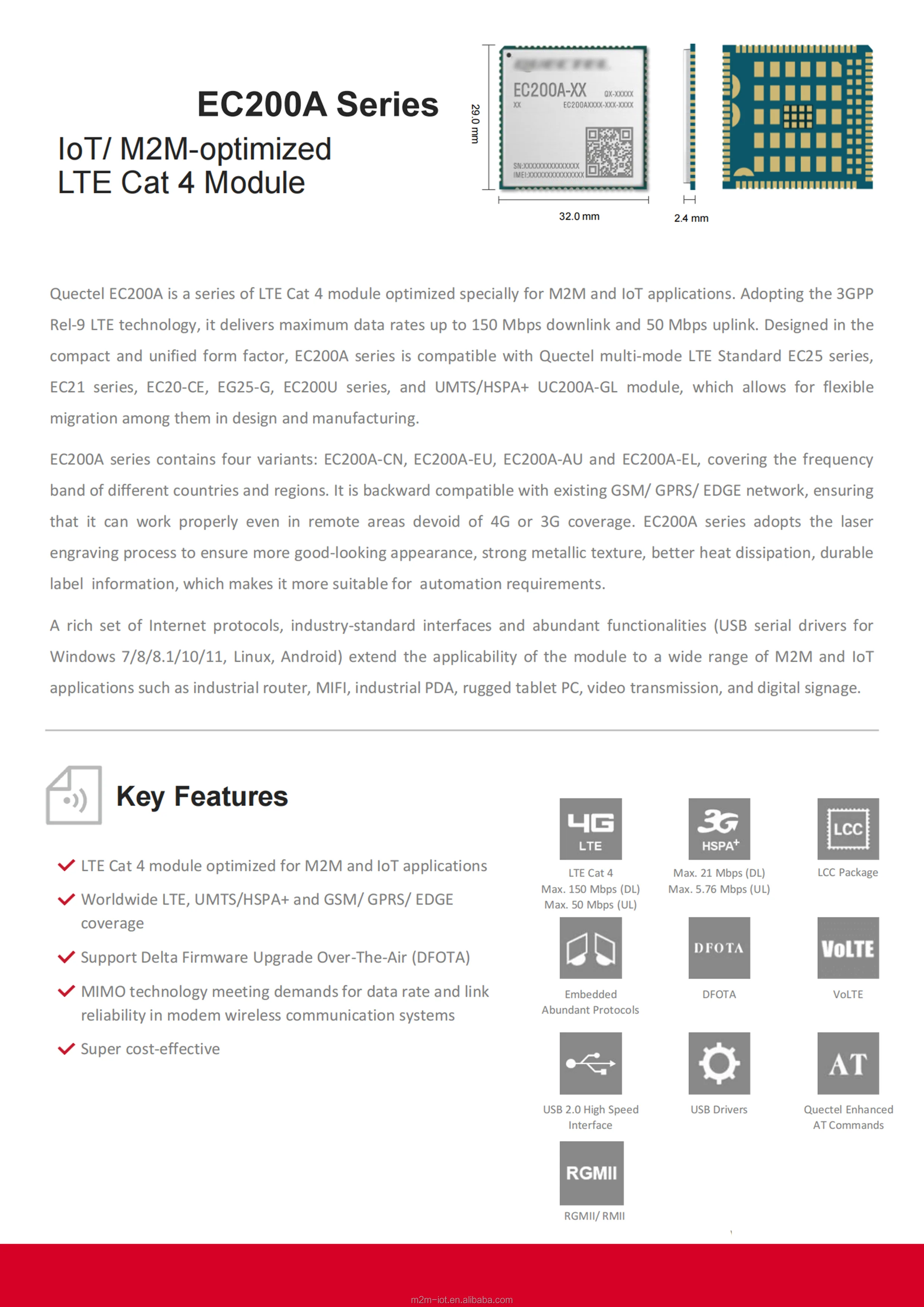 Ec200ac Module EC200D- Module Series| Alibaba.com