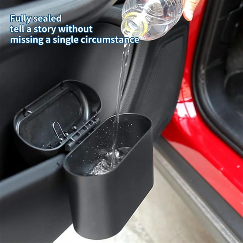 Wholesale Mini Auto Dustbin Garbage Organizer Car Trash Can With Lid ...