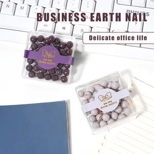 Business Series Office Supplies: 40 Round Headed Needles & Push Pins Per Barrel, Add Global Color to Your Office