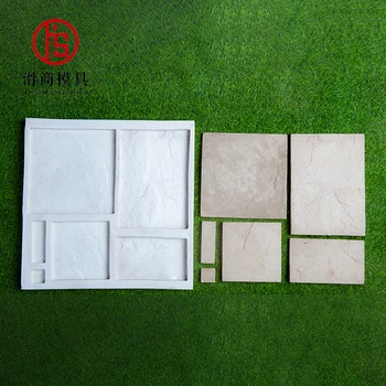 Hot sale silicone rubber artificial stone wall tile mold for veneer stone make