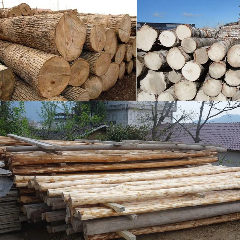 Automation Tree Bark Wooden Log Peeler Debarker Stripping Machine