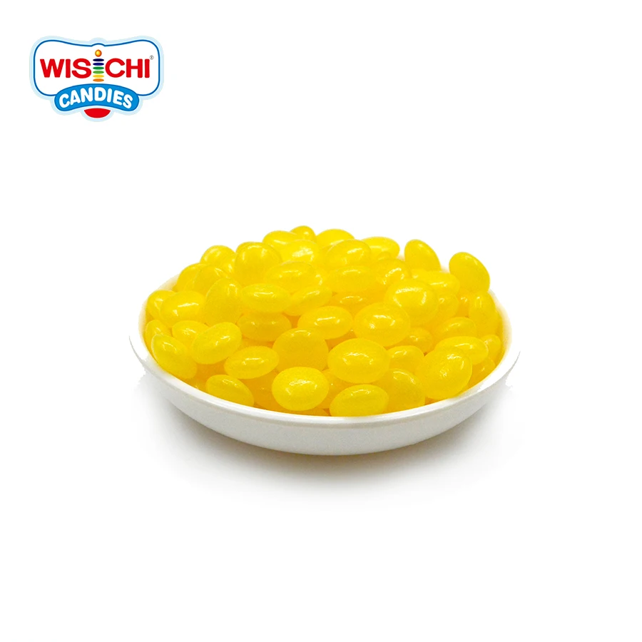 Free Sample Vegan Bulk Packing Assorted Jelly Bean Red Green White Fruity Mix Colors Button Shape Jelly Bean