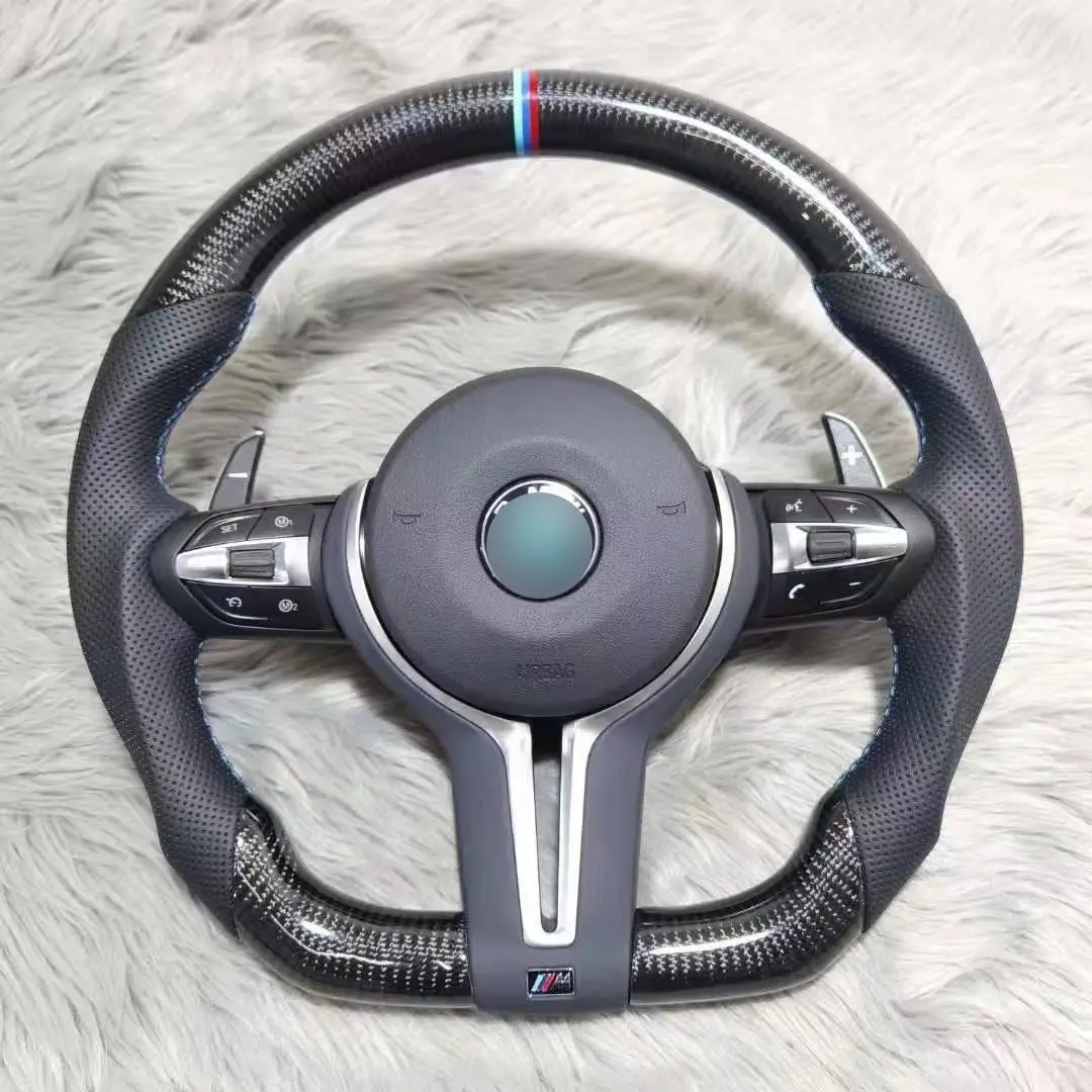 Custom Dashboard Carbon Fiber Steering Wheel For F30 F20 F22 X5 X6 E70 ...