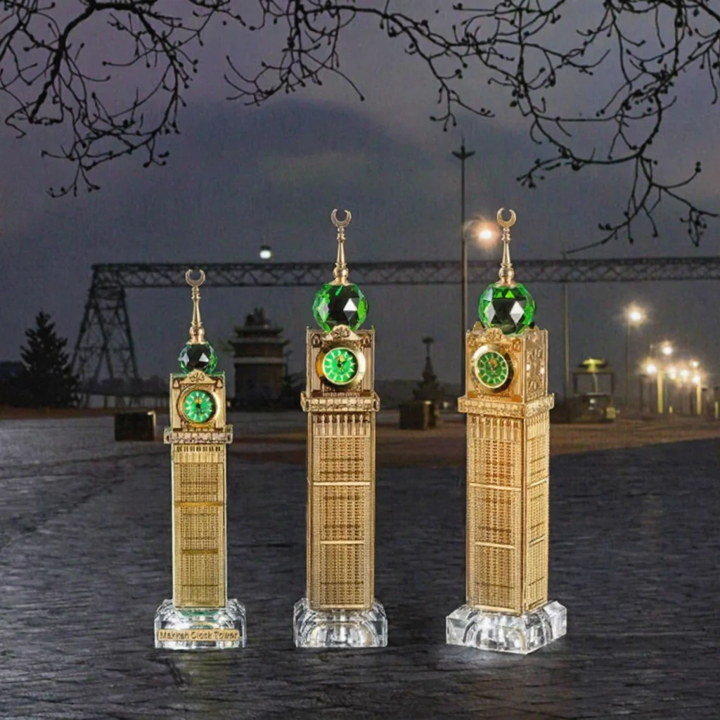 Είδος Υψηλής Ποιότητας Χονδρικής Διάσημη Ισλαμική Αρχιτεκτονική Κατασκευή Πύργος Κρύσταλλος Χειροτεχνία για Αναμνηστικά Δώρα WDY-0440