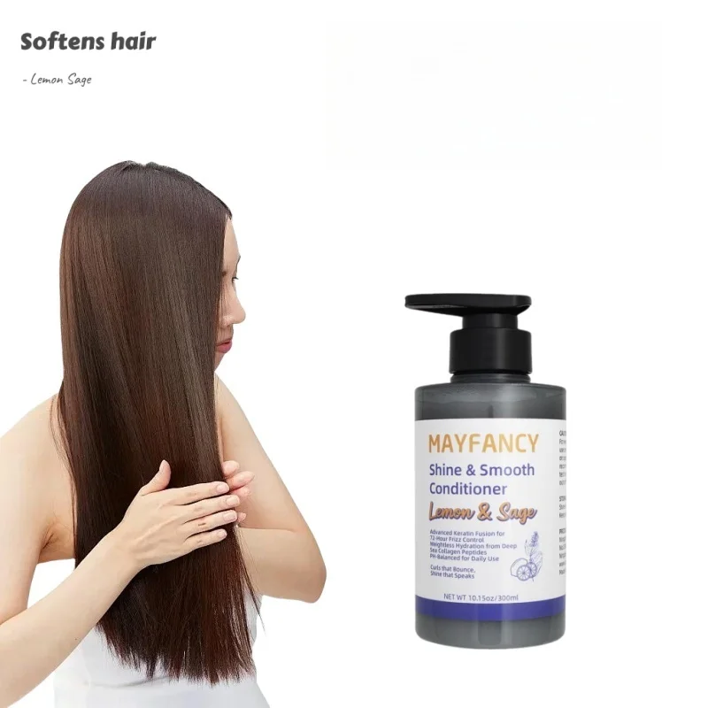 Sitruunamekka Öljynhallinta Shampooton 300ml Virkistävä Pääntaljenhoito Rasvaiselle Tukalle Syväpuhdistava Ilman Sulfaatteja Tukkukauppa OEM