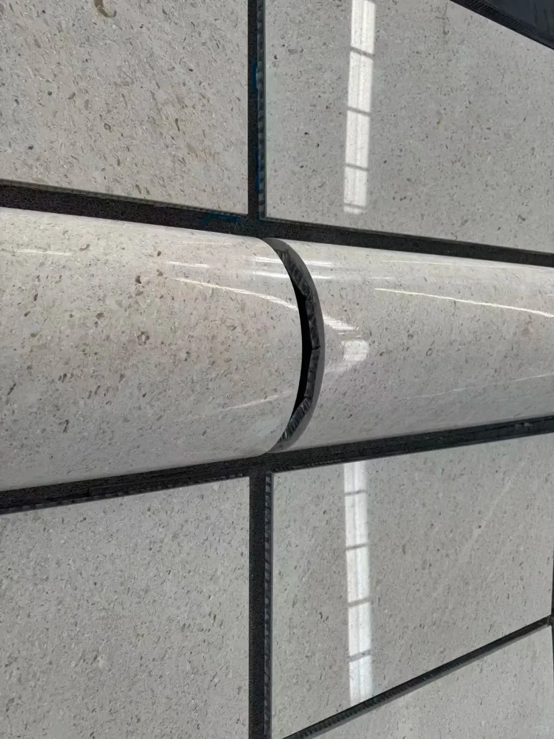 product natural beige marble wall cladding high quality natural marble aluminum honeycomb composite marble aluminium cladding exterior-7