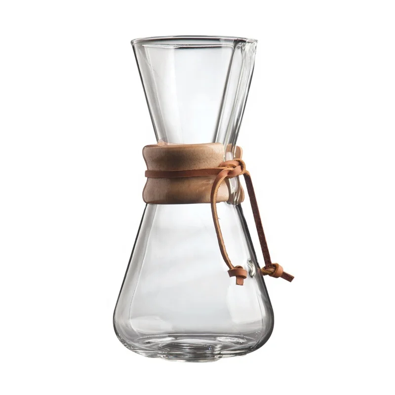 Custom 400ml 600ml 800ml Borosilicate Glass Pour Over Coffee Maker