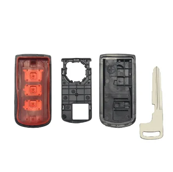 Qiilu Custodia Telecomando Chiave Auto 2 Pulsanti Per Mitsubishi - Guscio In ABS Sostitutivo Per Eclipse, Lancer, Outlander (Solo Telecomando) - 2