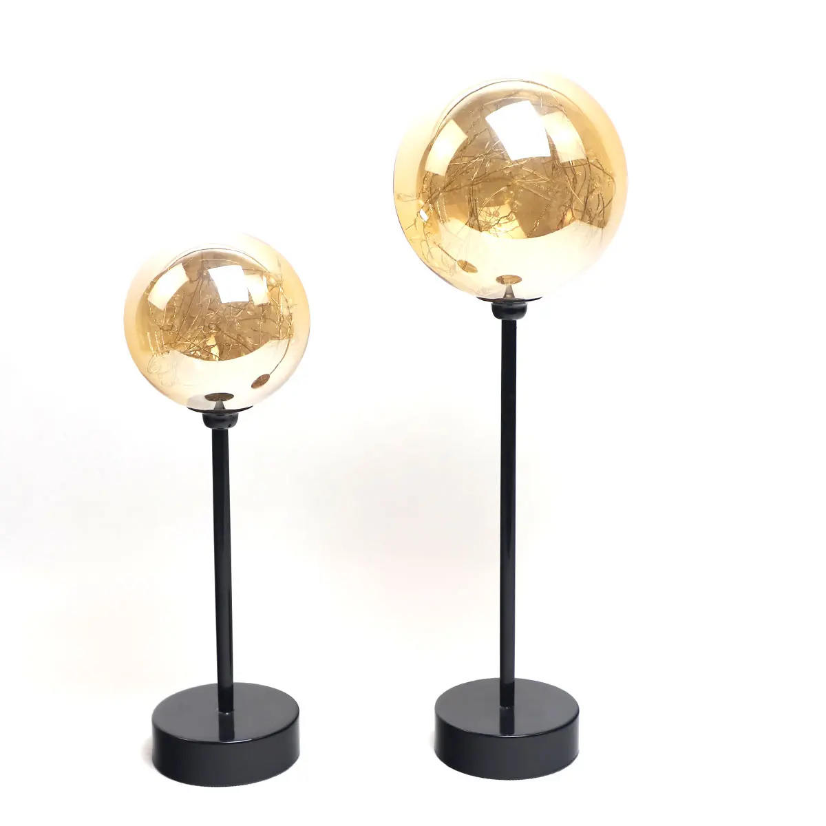 2024 Modern Besides Standing Led Lights Glass Ball Glowing Bedroom Lamp Wireless Battery Operated Christmas Decoration Wedding supplier