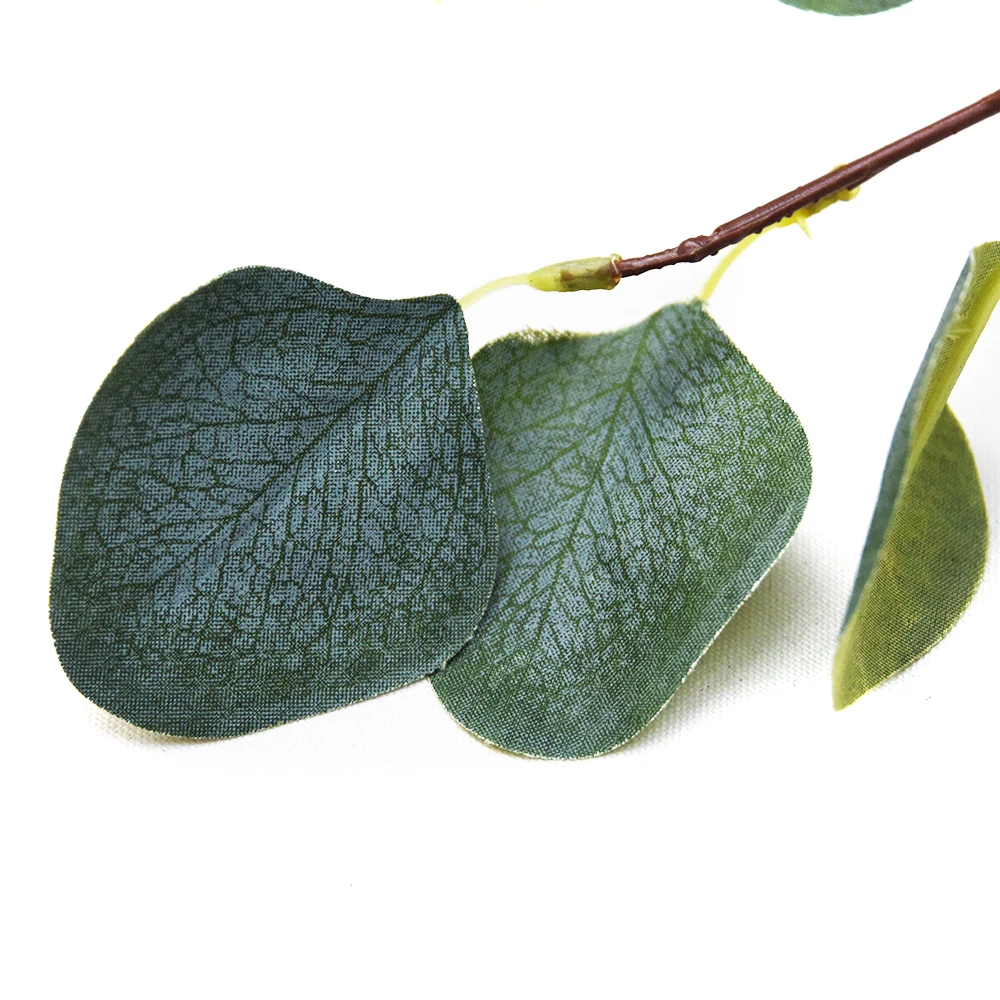 new design real touch eucalyptus leaves single stem eucalyptus