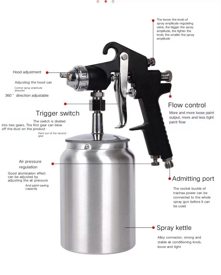 PT871 Pneumatic Paint Spray Gun - Multi-Functional Tool