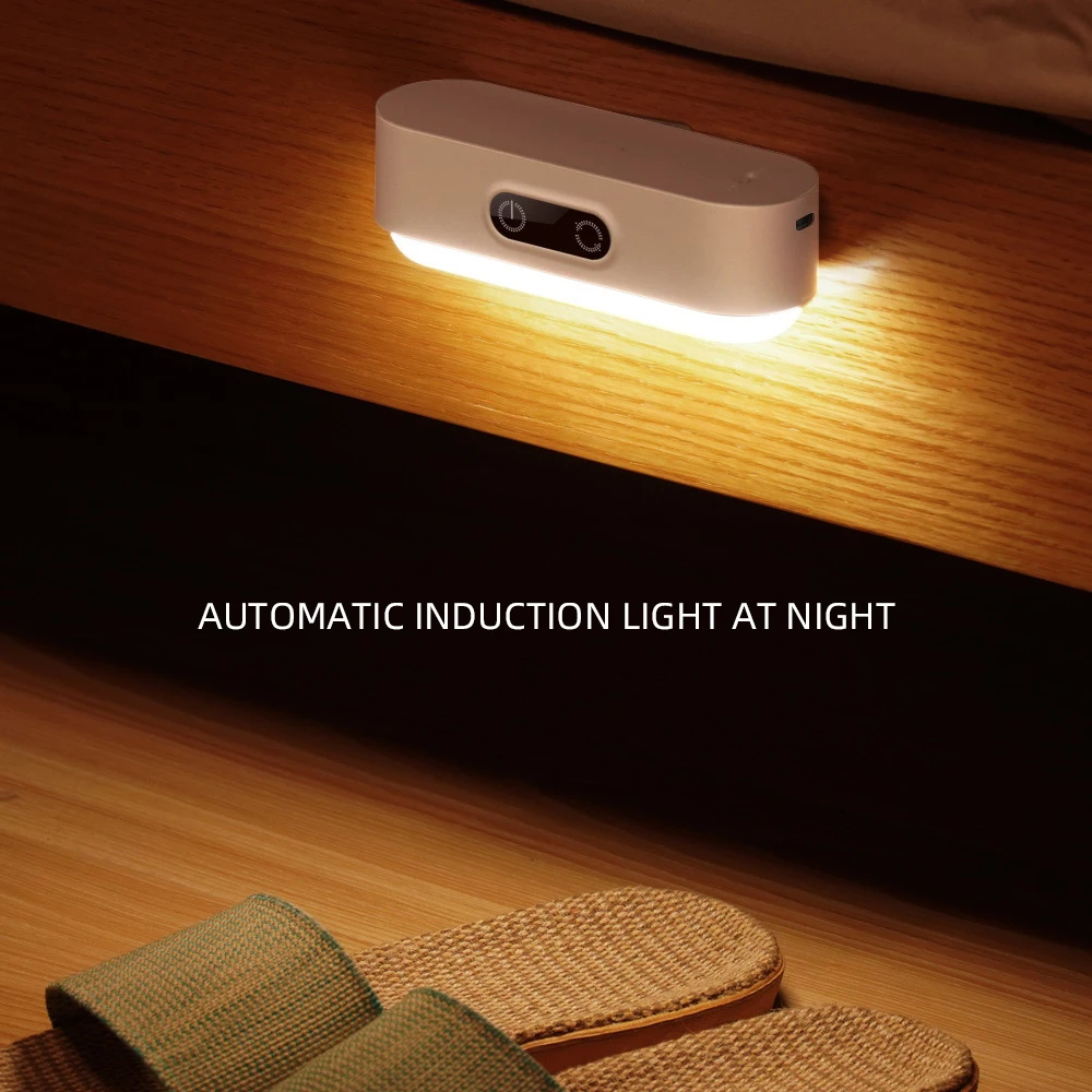 2022 new arrival wireless bedroom Dimmable Rechargeable mini portable motion sensor Magnetic night light supplier