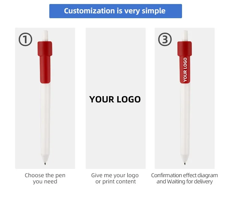 Retractable Rainbow Gel Pen 0.5mm Black Ink With Custom Logo_voghion.com