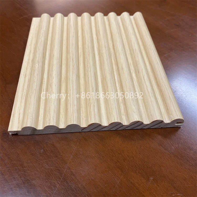 Luxury Engineering PVC Round Fluted Wall Panels Wall Cladding Interior Decor Panel