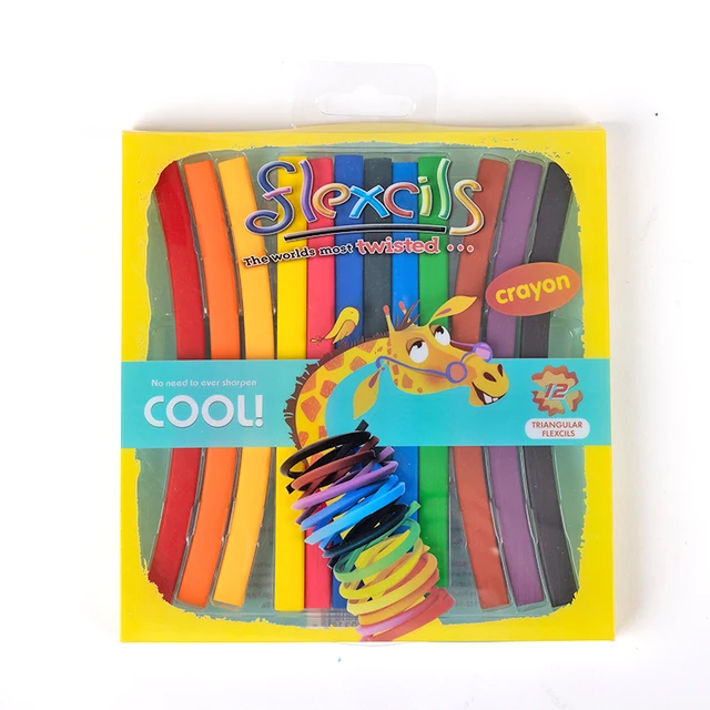  FLEXCILS Toddler Crayons, Twistable Crayons for Kids