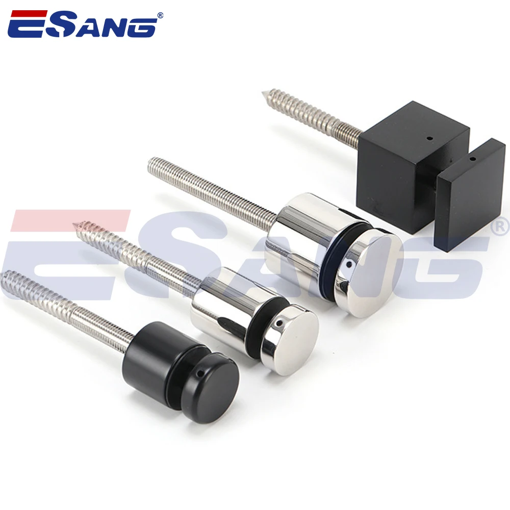 ESANG 304 316 Stainless Steel Standoff Pins Glass Railing System Frameless Glass Standoff Fittings Balustrades Handrails