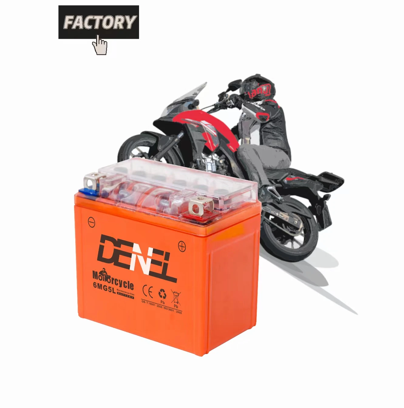 Tricycle Battery Bateria Moto Denel 6mg5l Motorcycle Battery - Buy ...