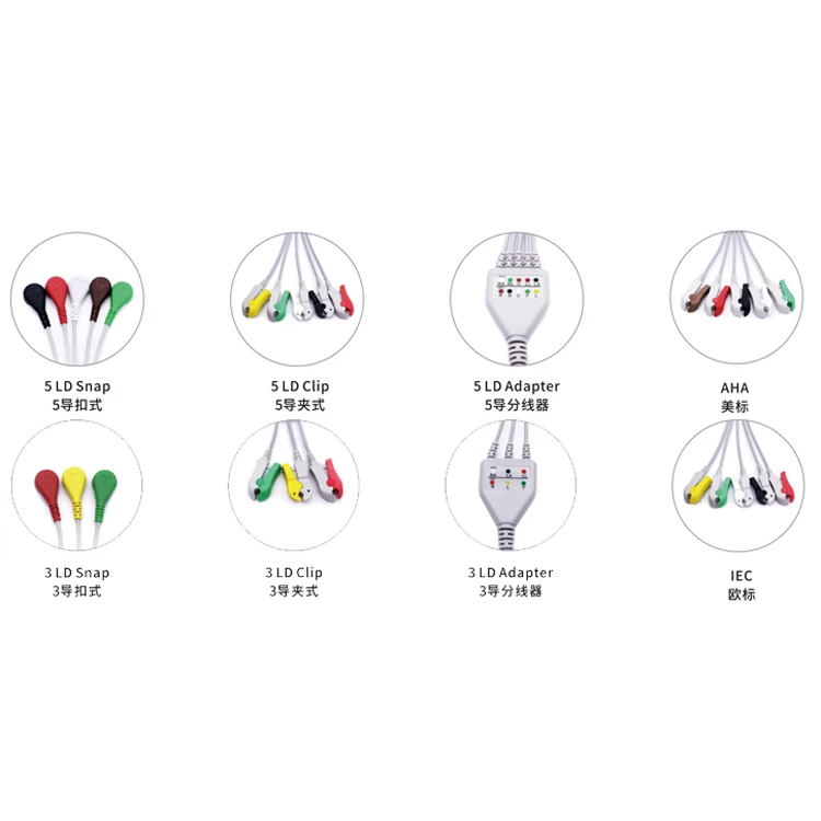 Rencare i12 ,i12 Plus ,e12 Plus 10-lead holter Cable