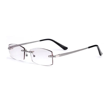New models men eyeglasses no name titanium rimless glasses frame