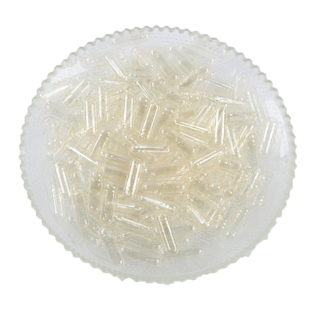 Size 00 0 1 2 3 4 clear Halal Empty Gelatin Capsules Transparent Capsule