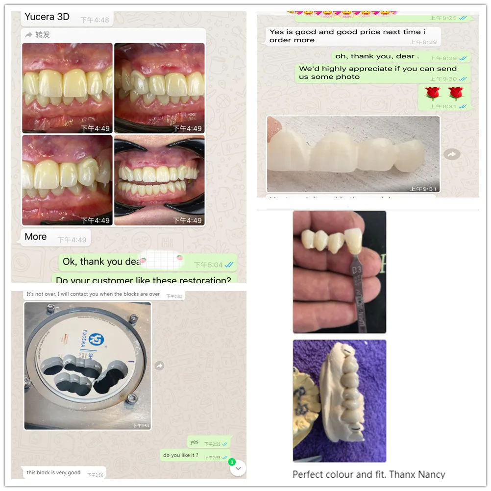 YUCERA 1200MPa 98 HT Dental Zirconia Blocks Dental Consumable Pre Shaded Zirconia Dental Zirconia Block