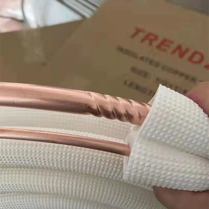 Flexible Insulated Corrugated Copper Pipe Thick Walled For R410a ...