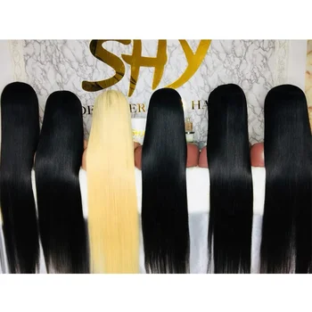 SHY LUXE WIG Top Quality 40 Inch Lace Frontal Wig Preplucked Glueless Long Human Hair Lace Frontal Wigs In Stock For Women