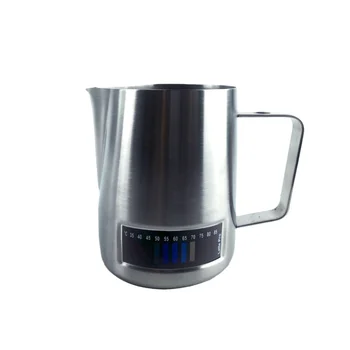 Latte Pro high quality stainless steel milk frothing with thermometer pitcher milk jug