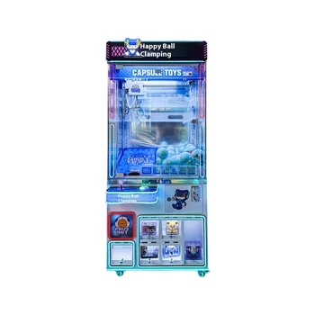 2025 New Model Happy Ball Claw Crane Machine PCB Gift Display Cabinet Capsule Toy & Blind Box Gift Machine in English