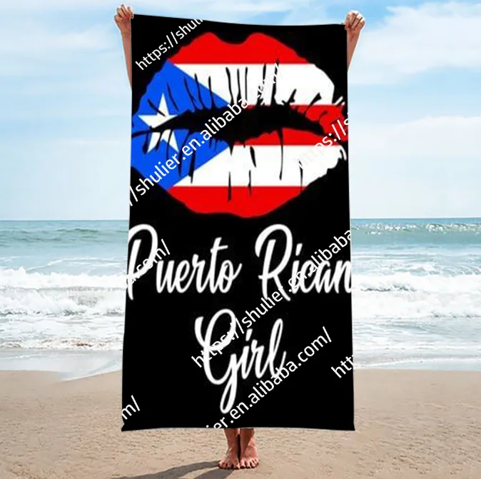 USA Flag Beach Towel 100% Cotton Printed Design USA Flag Beach Towel 100% Cotton Printed Design