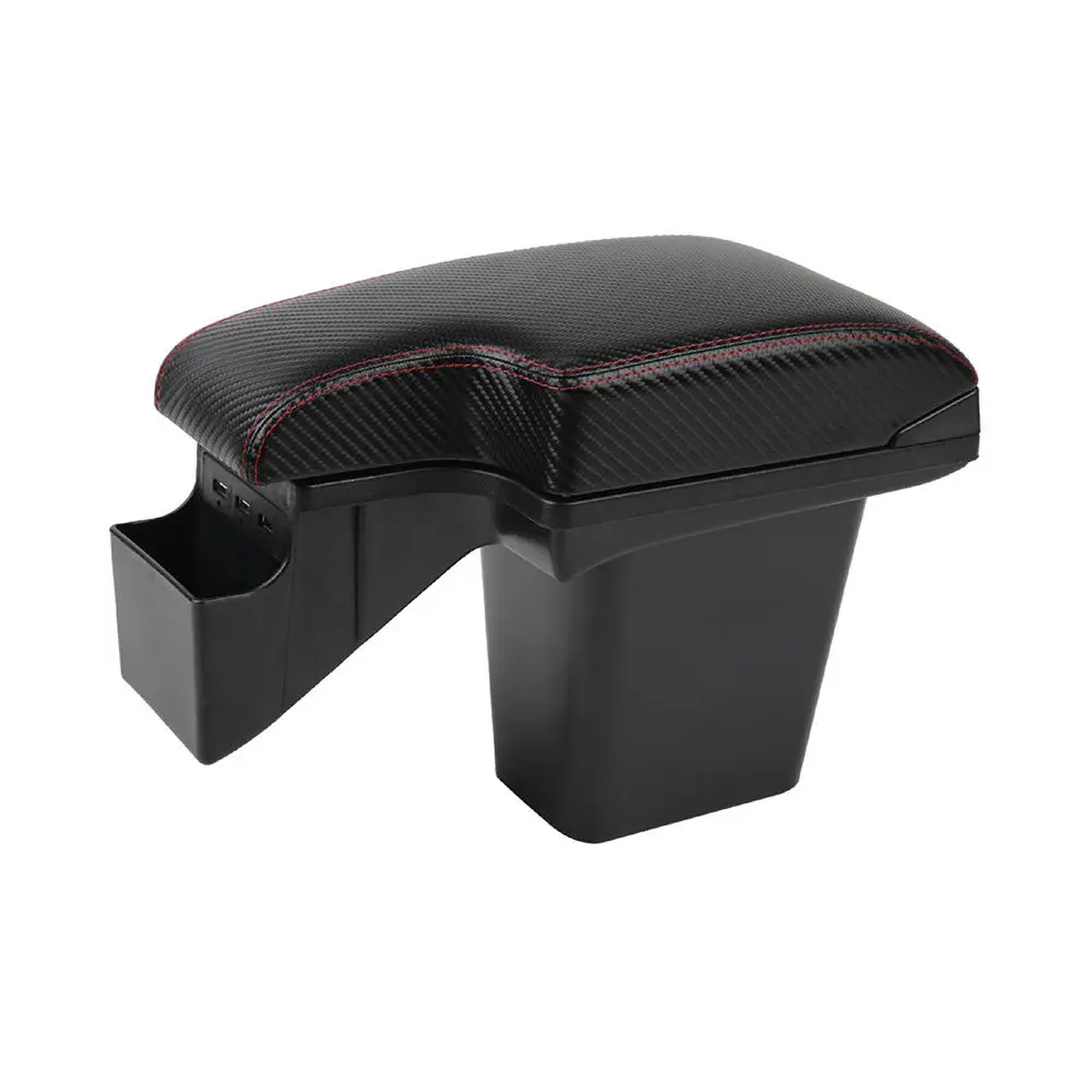 product new design luxury and convenient car armrest console storage armrest box with usb charger-3