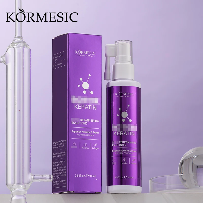 KORMESIC 100ml Wholesale Replenish Nutrition & Repair Increase Radiance Keratin Hair & Scalp Nourishing Tonic
